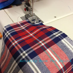 sewing the lining